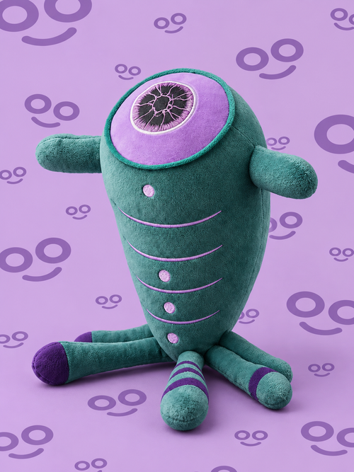 Pelúcia Okulus Olho Roxo